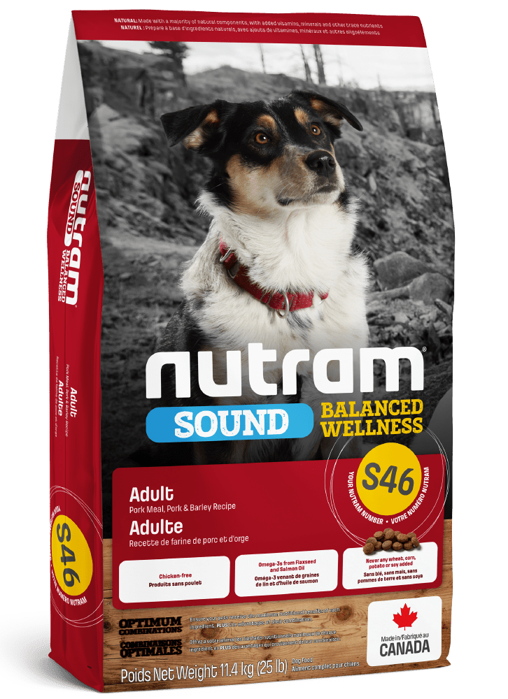 S46 Nutram Sound Balanced Wellness Pork Meal, Pork & Barley Recipe - Dry Dog Food - Nutram - PetToba-Nutram