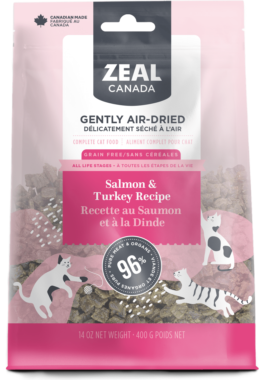 Salmon and Turkey Recipe - Air Dried Cat Food - Zeal - PetToba-Zeal