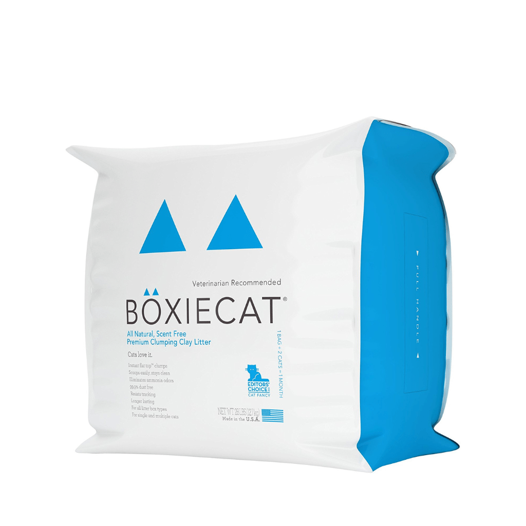 Scent-free Premium Clumping Clay Cat Litter  - Boxiecat
