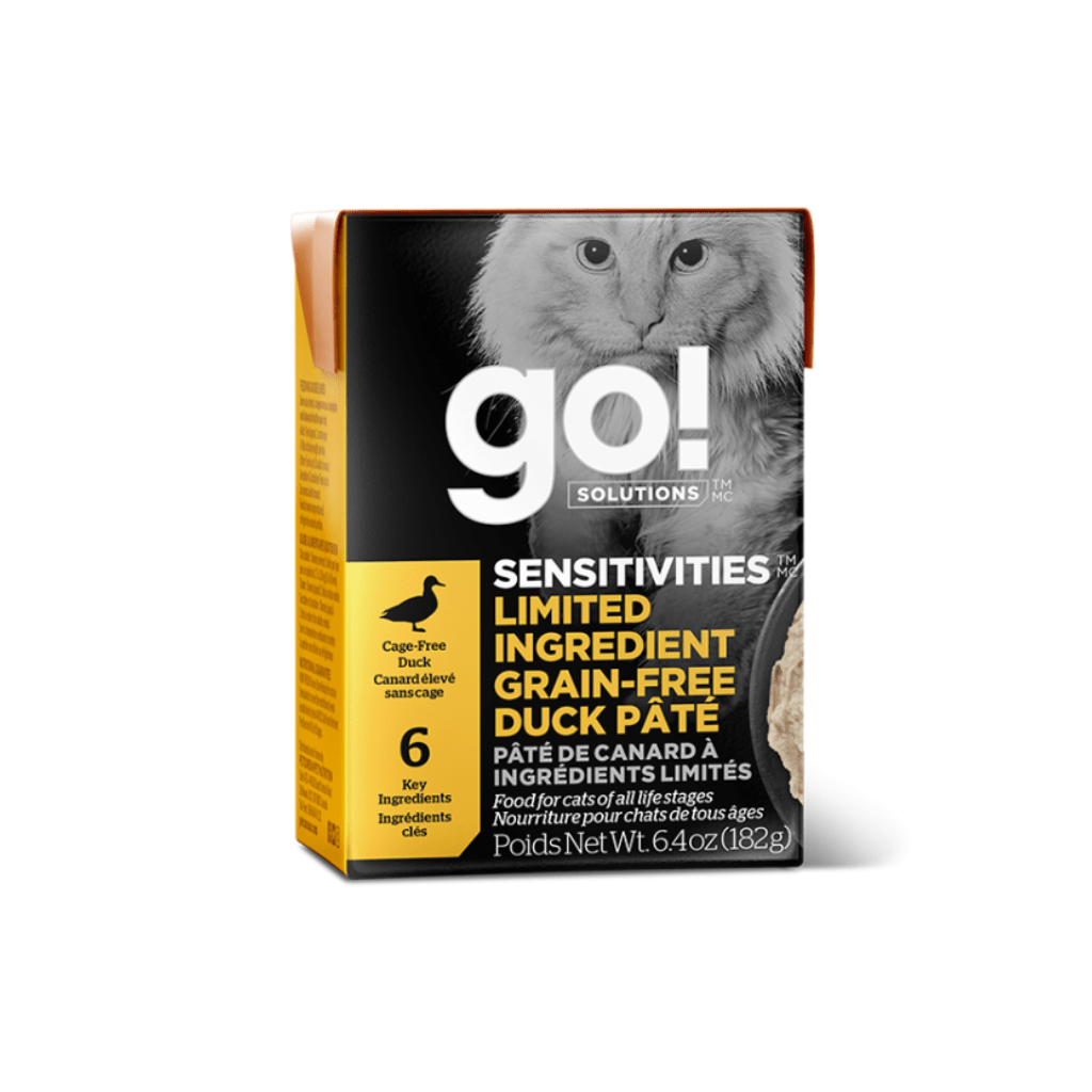 Sensitivities Grain-Free Duck Pate 24/181g - Wet Cat Food - Go! Solutions