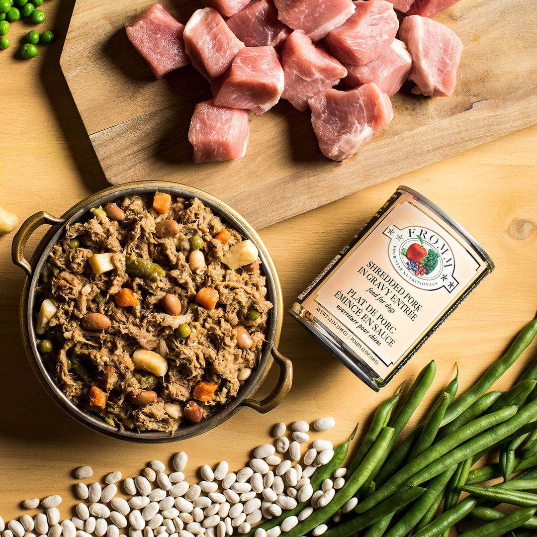 Shredded Pork In Gravy Entree Wet Dog Food Fromm – PetToba