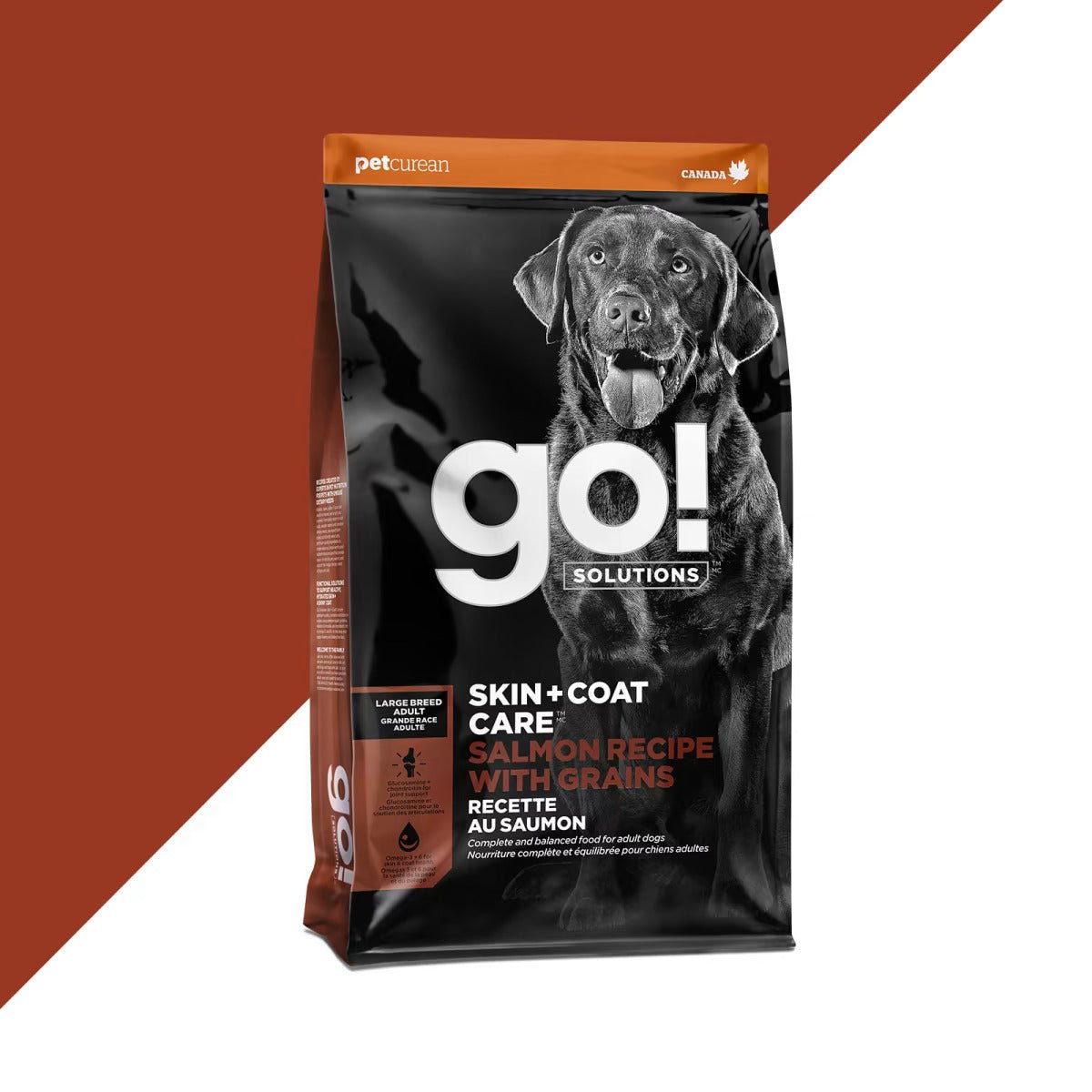 Skin + Coat Care Large Breed Adult Salmon Recipe With Grains - Dry Dog Food - Go! Solutions - PetToba-Go! Solutions