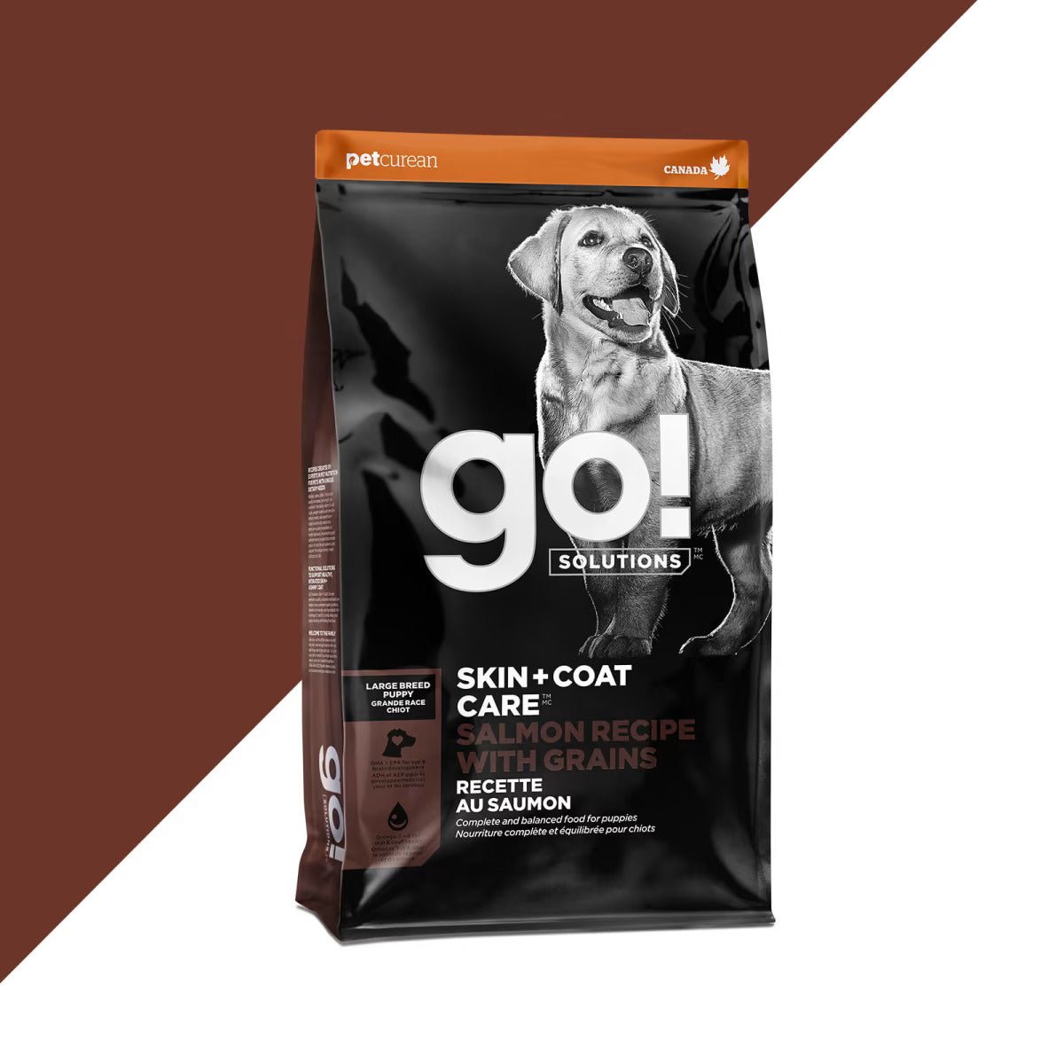 Skin + Coat Care Large Breed Puppy Salmon Recipe With Grains - Dry Dog Food - Go! Solutions - PetToba-Go! Solutions