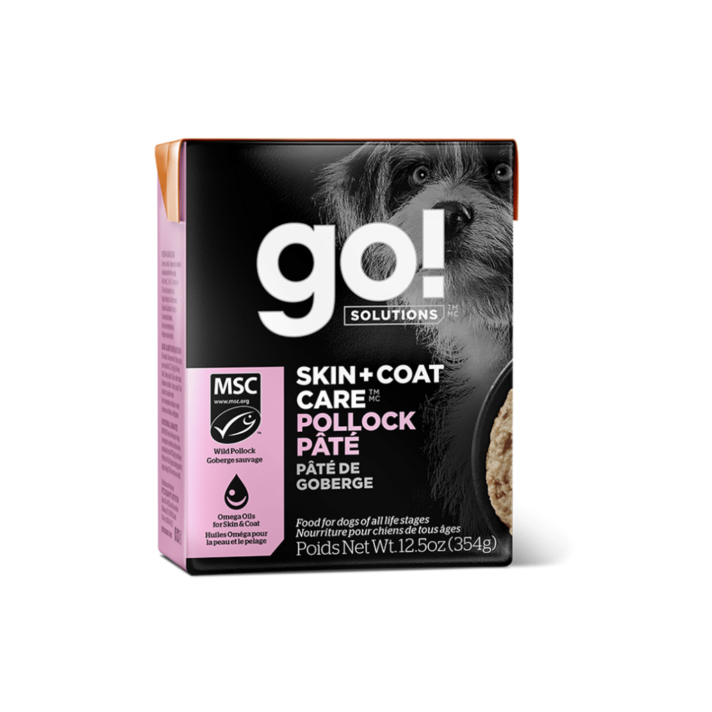 Skin + Coat Care Pollock Pate 12/354g - Wet Dog Food - Go! Solutions
