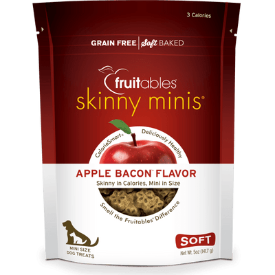 Skinny Minis Apple Bacon Chewy Dog Treats - Fruitables
