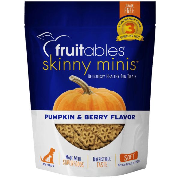 Skinny Minis Pumpkin/Berry Chewy Dog Treats - Fruitables