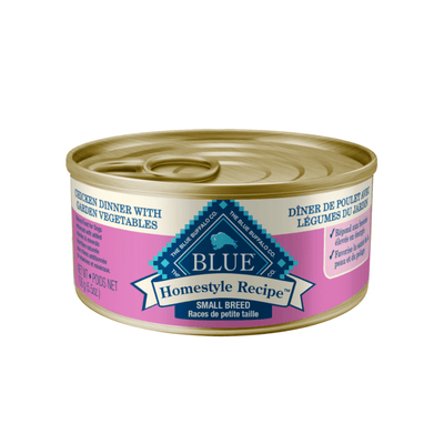 Small breed Chicken Dinner with Garden Vegetables Wet Dog Food 5.5 oz Cans - Blue Buffalo - PetToba-Blue Buffalo