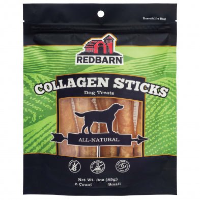 Small Collagen Stick 5pk - Dog Treats- Redbarn - PetToba-Redbarn