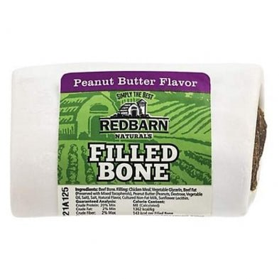 Small Filled Bone Natural Peanut Butter - Dog Treats - Redbarn - PetToba-Redbarn