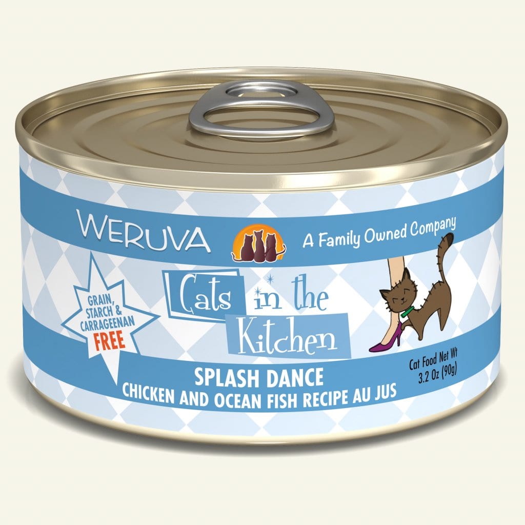 Splash Dance (Chicken and Ocean Fish Recipe Au Jus) Canned Cat Food (3.2 oz Can/6 oz Can) - Cats in the Kitchen - PetToba-Cats in the Kitchen