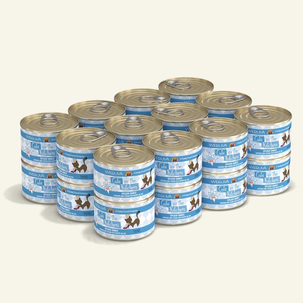 Splash Dance (Chicken and Ocean Fish Recipe Au Jus) Canned Cat Food (3.2 oz Can/6 oz Can) - Cats in the Kitchen - PetToba-Cats in the Kitchen