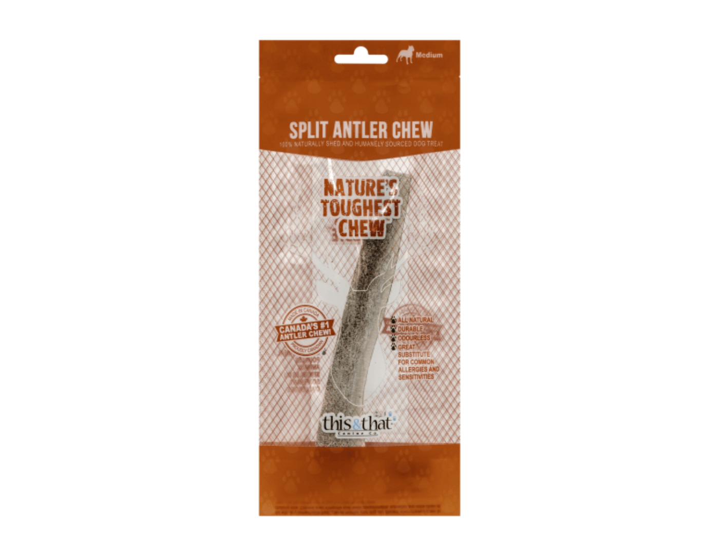 Split Antler Chew Medium 6.5" - This & That