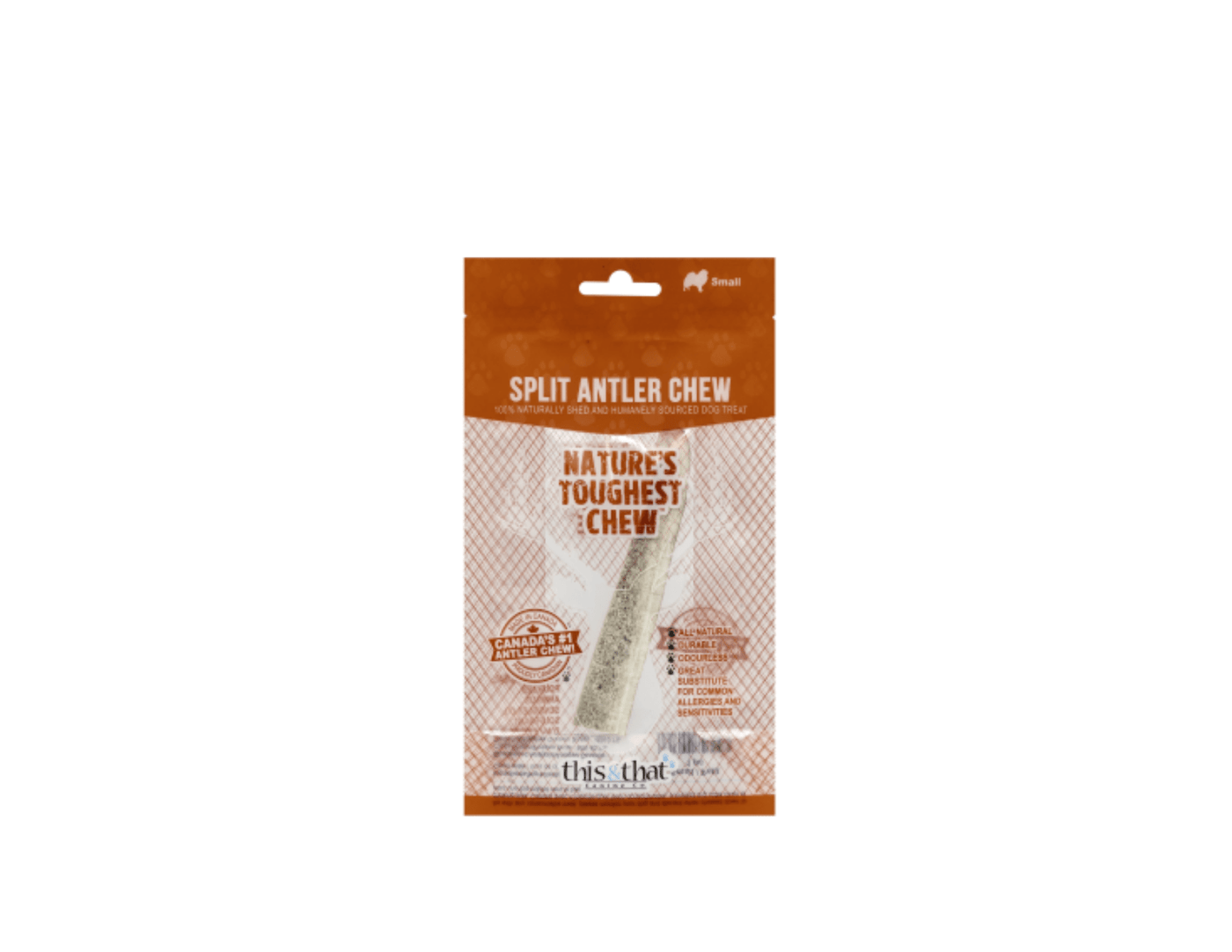Split Antler Chew Small 5.5" - This & That - PetToba-This & That