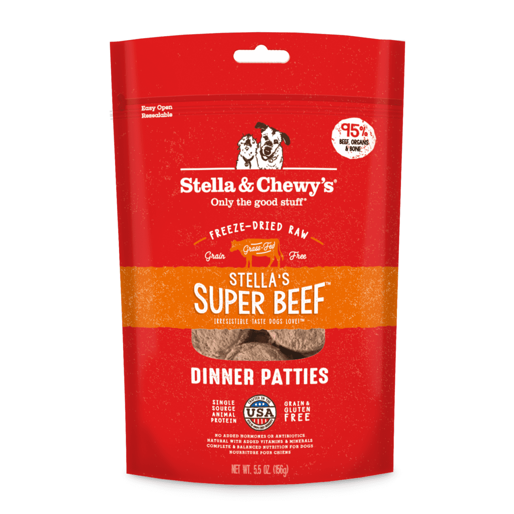 Stella’s Super Beef Dinner Patties - Freeze Dried Raw Dog Food - Stella & Chewy's