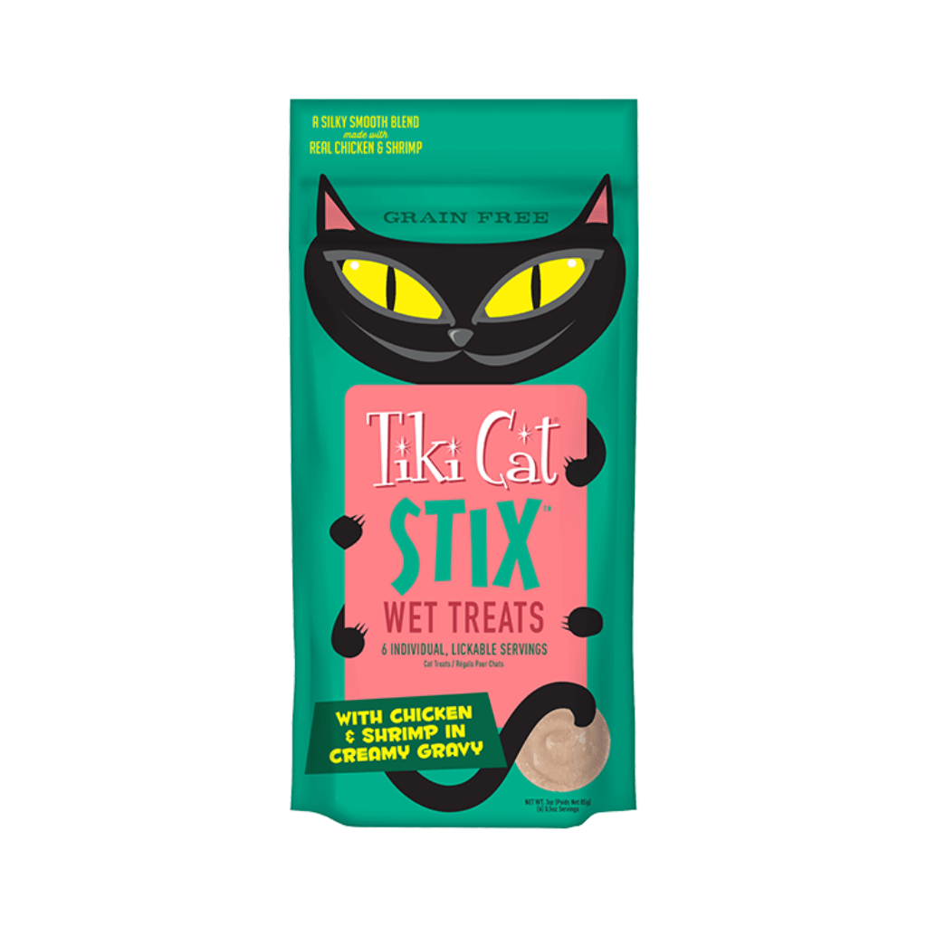 Stix Grain-Free Chicken & Shrimp Wet Cat Treat- Tiki Cat