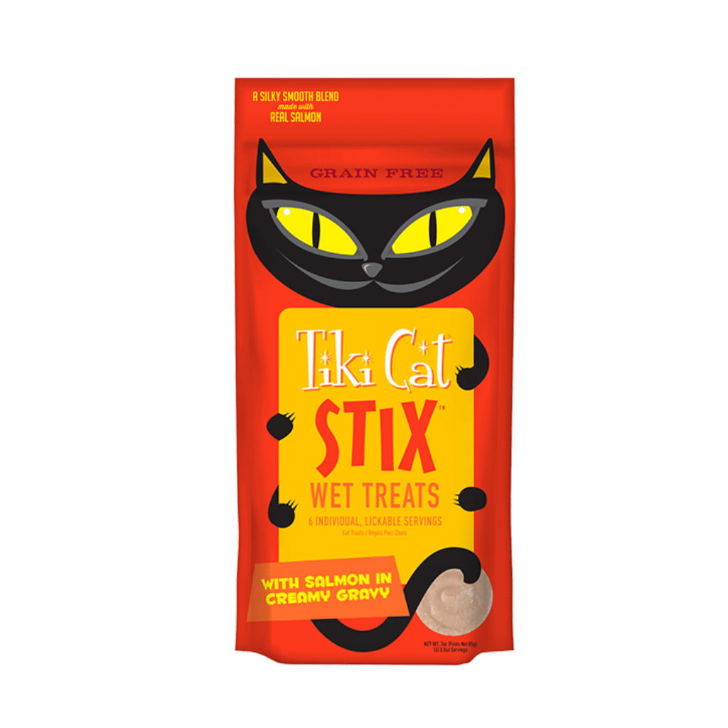 Stix Grain-Free Salmon Wet Cat Treat- Tiki Cat