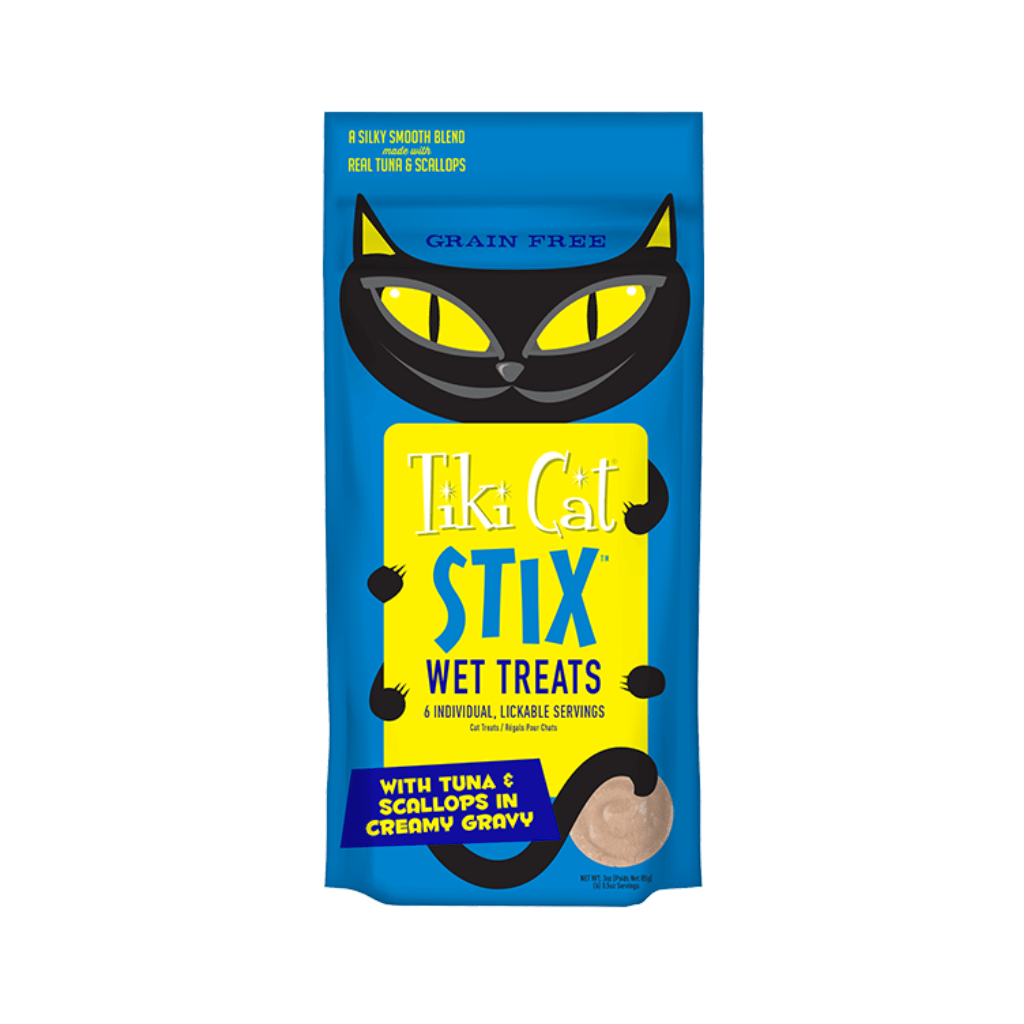 Stix Grain-Free Tuna & Scallops Wet Cat Treat- Tiki Cat - PetToba-Tiki Cat