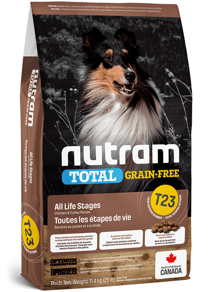 T23 Total Grain-Free Chicken and Turkey Recipe - Dry Dog Food - Nutram
