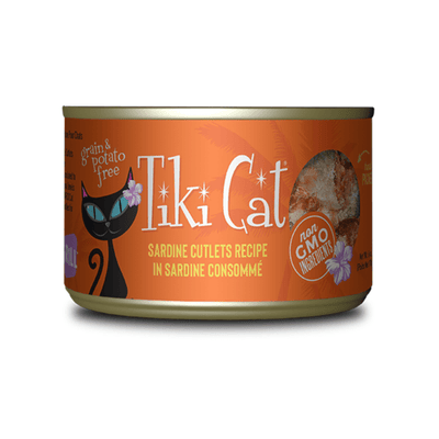Tahitian Grill™ Sardine Cutlets in Sardine Consomme (2.8 | 6.0 )  Wet Cat  food - Tiki Cat