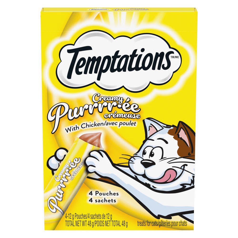 Temptations Creamy Purrrr-ee Adult Cat Treats with Chicken - Cat Treats - Temptations - PetToba-Temptations