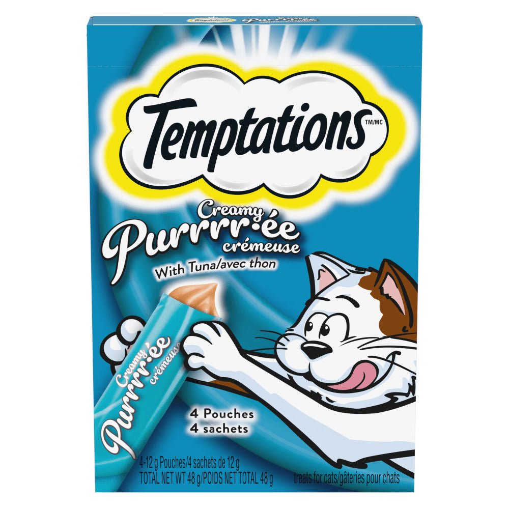 Temptations Creamy Purrrr-ee Adult Cat Treats with Tuna - Cat Treats - Temptations - PetToba-Temptations