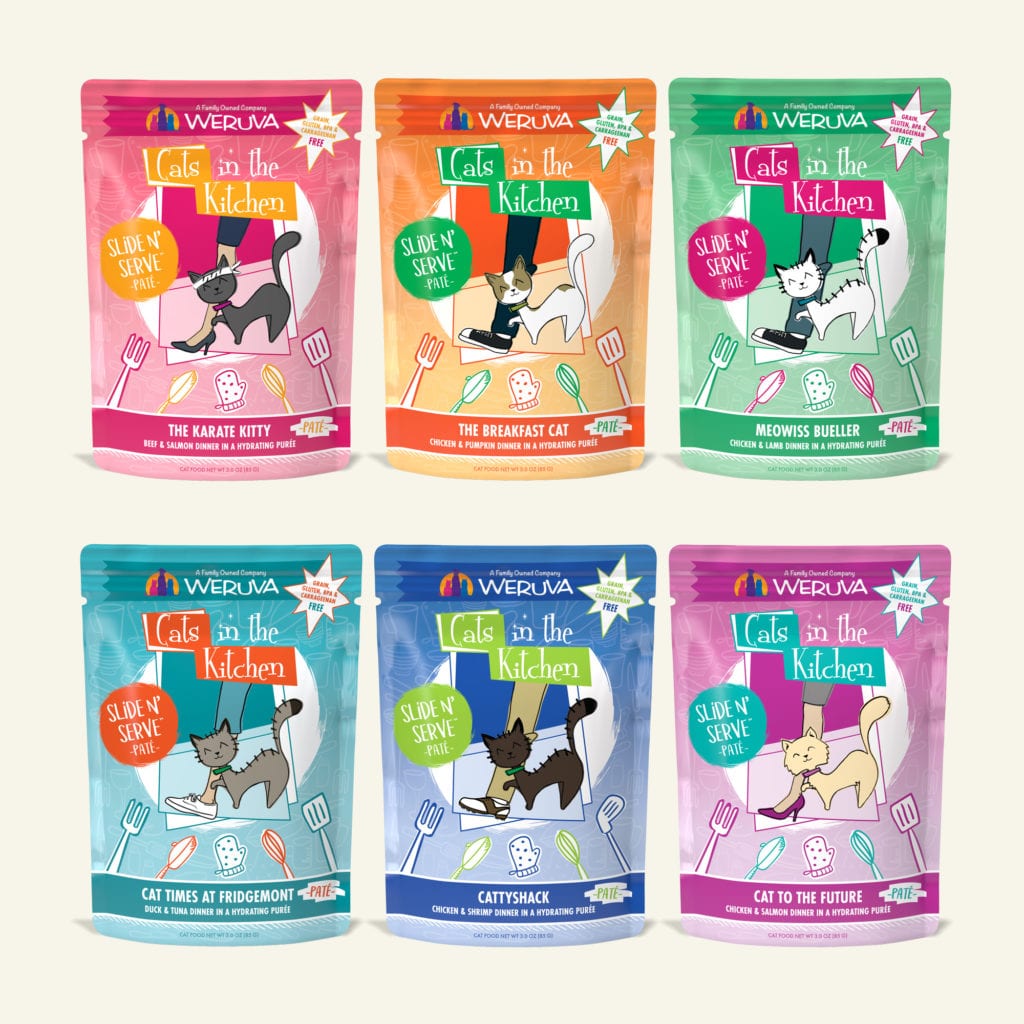 The Brat Pack Variety Pack Paté Cat Food Pouch 3.0 oz - Cats in the Kitchen - PetToba-Cats in the Kitchen