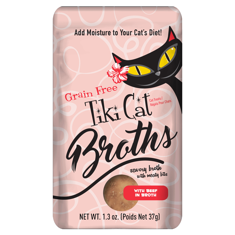 Tiki Cat Broths GF Beef 1.3 oz - Tiki Cat