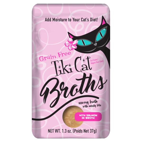 Tiki Cat Broths GF Salmon 12/1.3 - Tiki Cat