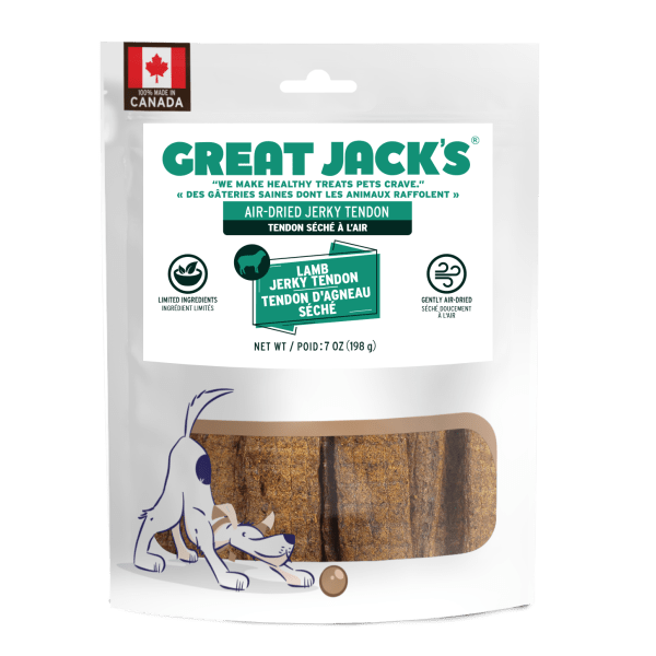 Treats Lamb Jerky Tendon Dog Treats - Great Jacks