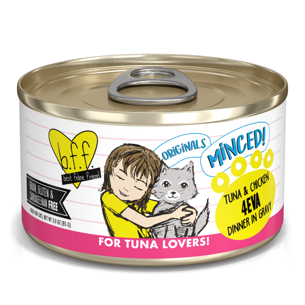 Tuna & Chicken 4Eva (Tuna & Chicken Dinner in Gravy) Canned Cat Food (3.0 oz Can/5.5 oz Can/ 10.0 oz Can) - B.F.F - PetToba-Best Feline Friend (B.F.F)