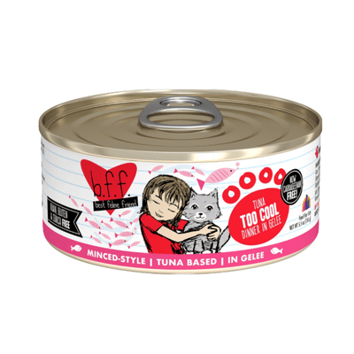 Tuna Too Cool (Tuna Dinner in Gelée) Canned Cat Food (3.0 oz Can/5.5 oz Can) - B.F.F