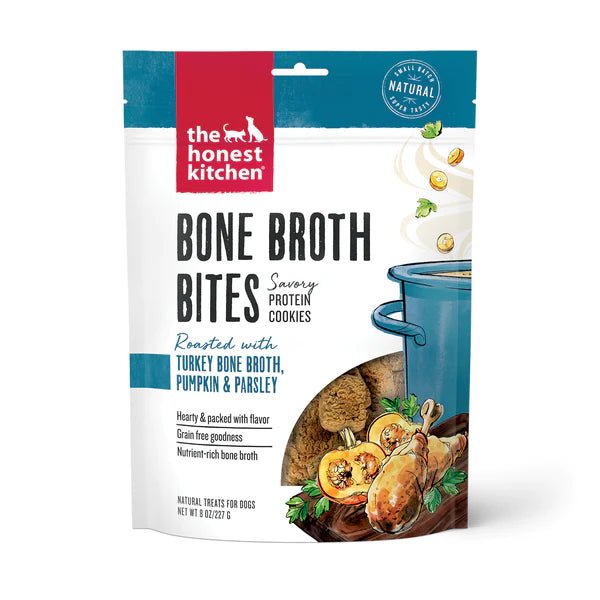 Turkey Bone Broth Bites With Pumpkin - Dehydrated/Air-Dried Dog Treats - The Honest Kitchen