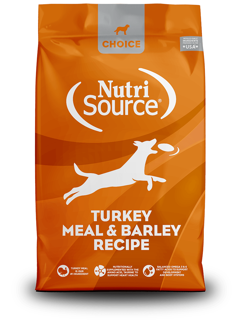 Turkey Meal & Barley Recipe Healthy Affordable Dog Food - CHOICE - NutriSource - Dry Dog Food