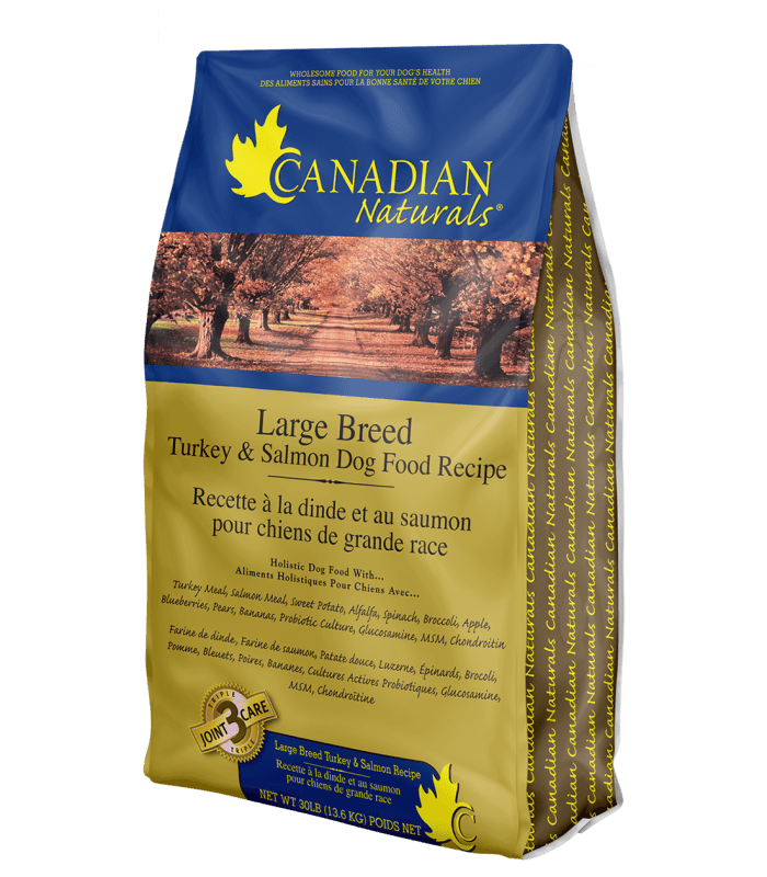 Turkey & Salmon Recipe for Large Breed Dogs - Dry Dog Food - Canadian Naturals