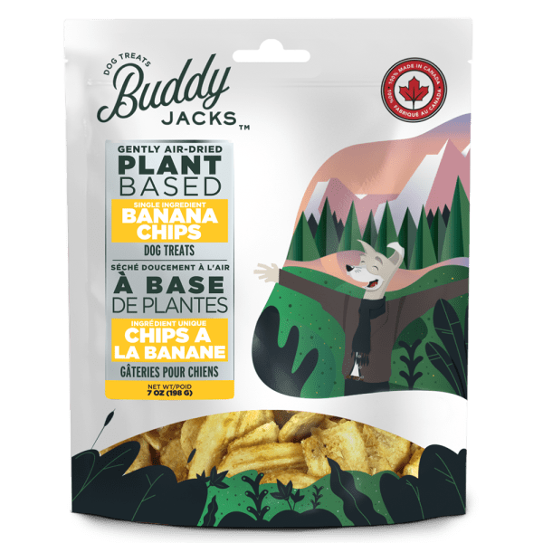 Vegan Banana Chips Dog Treats - Buddy Jacks - PetToba-Buddy Jacks
