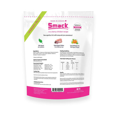 Very Berry Chicken - Dehydrated Raw Dog Food (250 gm, 2.5 kg) - Smack