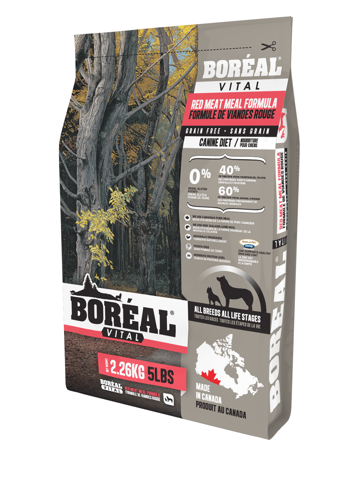 Vital All Breed Red Meat Meal - Grain Free - Dry Dog Food - BORÉAL