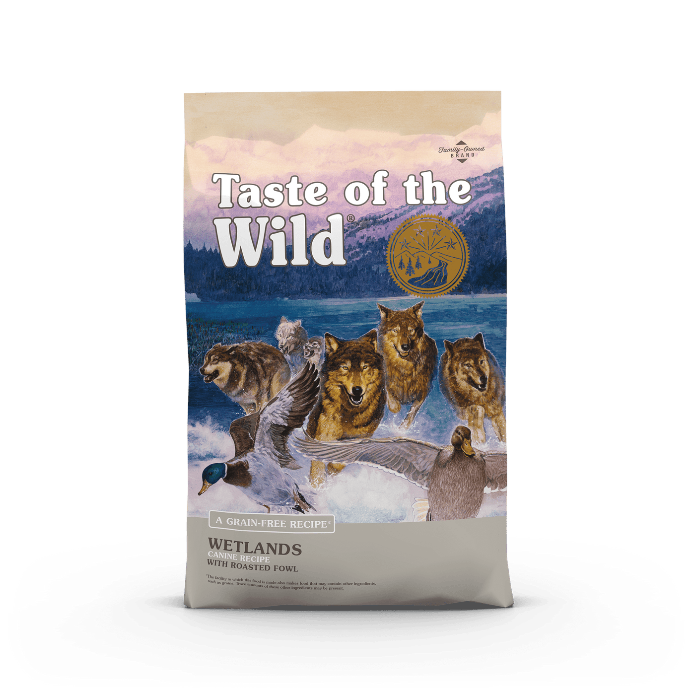 Wetlands Canine Recipe with Roasted Fowl Flavored Salmon - Dry Dog Food - Taste Of The Wild