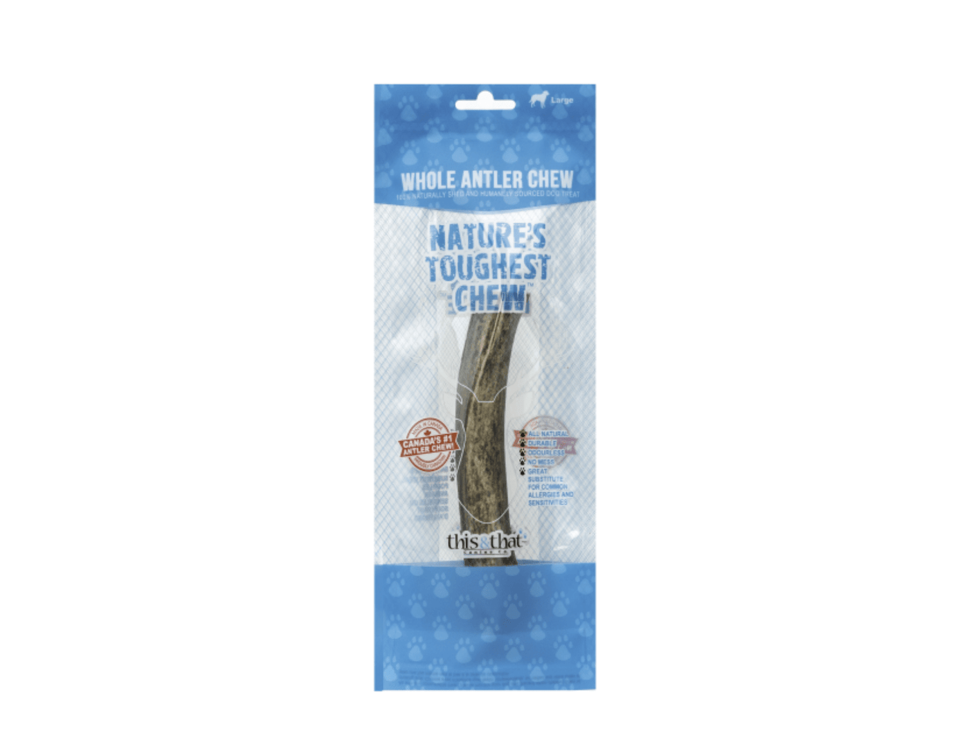 Whole Antler Chew Large 7.5" - This & That