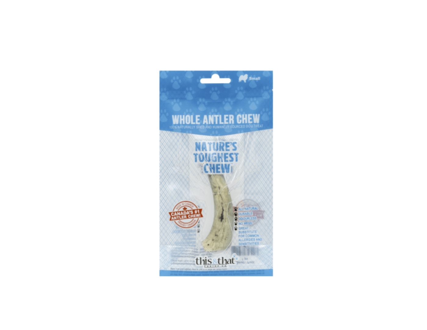 Whole Antler Chew Small 5.5" - This & That - PetToba-This & That