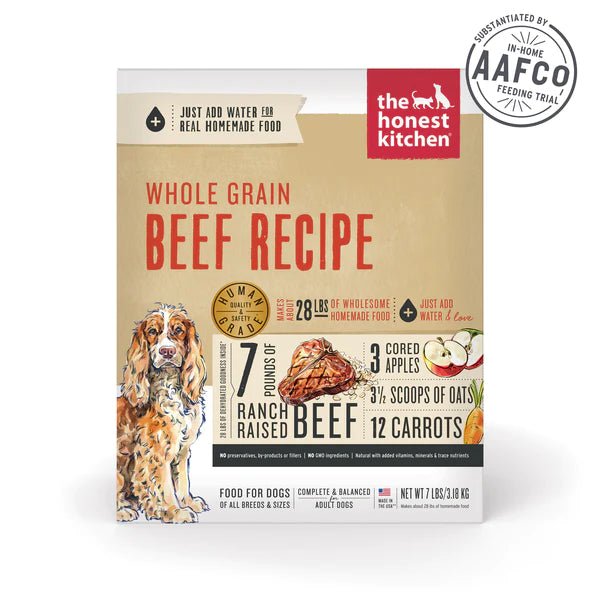 Whole Grain Beef - Dehydrated/Air-Dried Dog Food - The Honest Kitchen