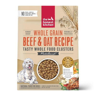 Whole Grain Beef & Oat Clusters - Dry Dog Food - The Honest Kitchen - PetToba-The Honest Kitchen