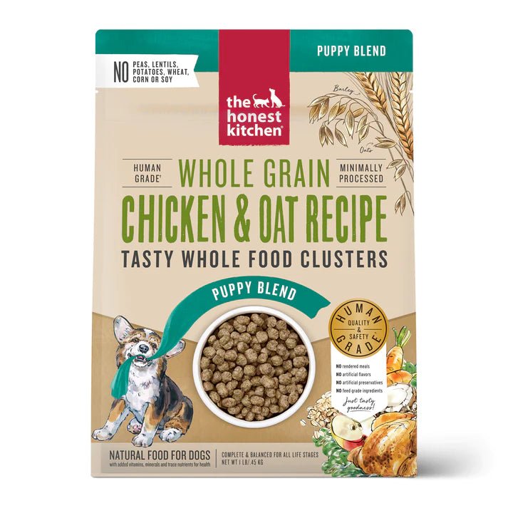 Whole Grain Chicken Clusters For Puppies - Dry Dog Food - The Honest Kitchen