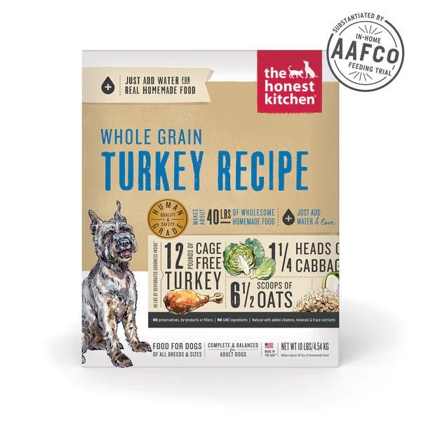 Whole Grain Turkey - Dehydrated/Air-Dried Dog Food - The Honest Kitchen