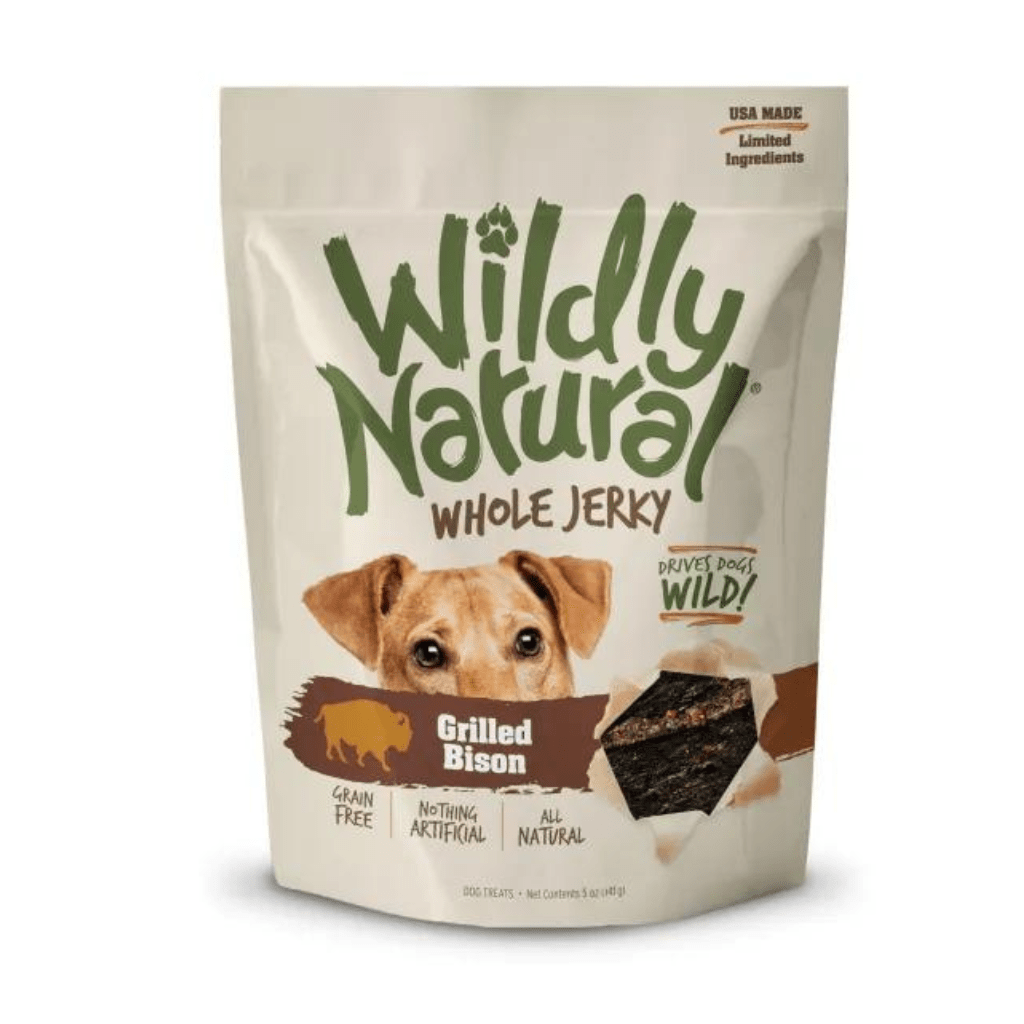 Wildly Natural Whole Jerky Strips Grilled Bison Dog Treats 141 g - Fruitables