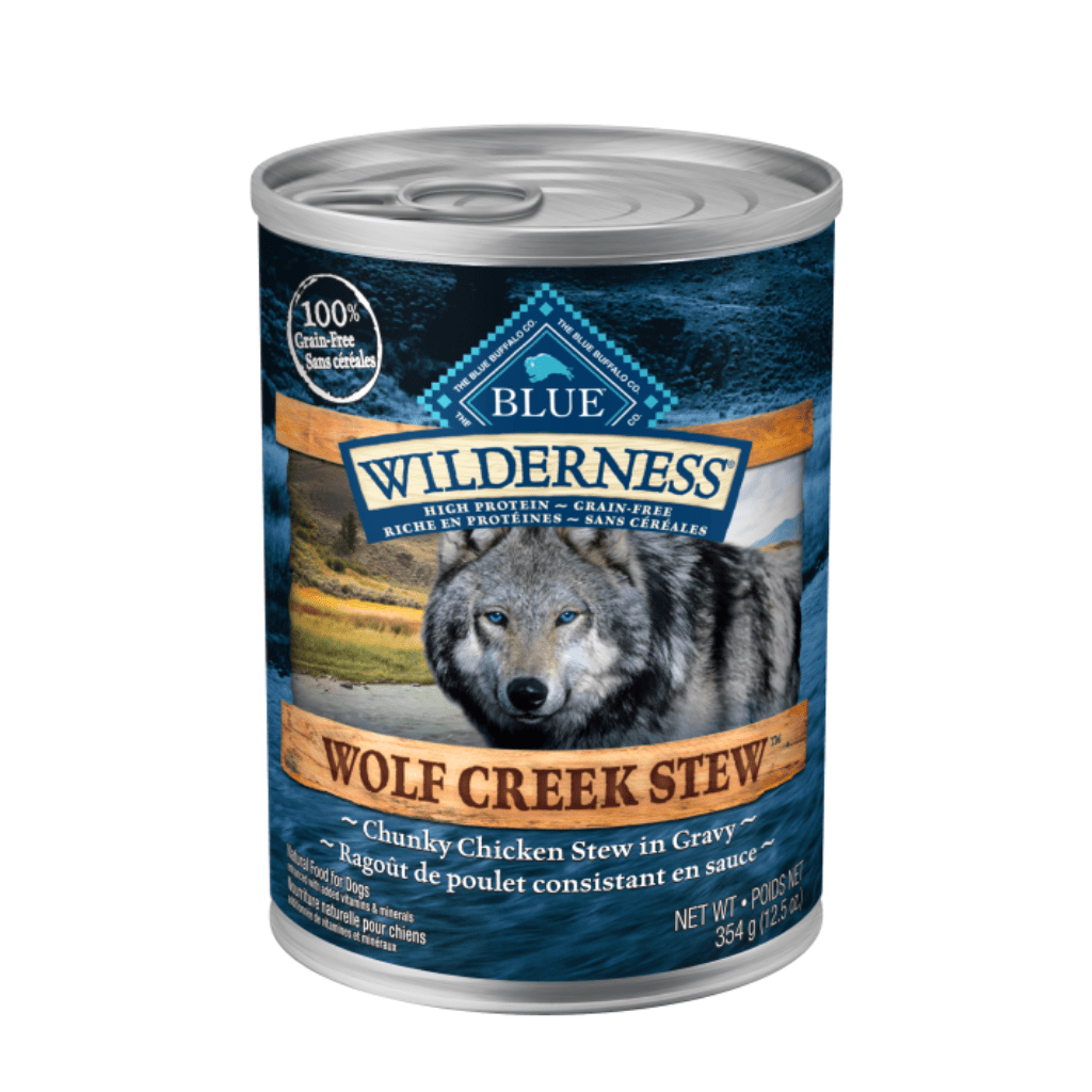 Wolf Creek Stew™ Chunky Chicken Stew 12.5 oz Cans - Wet Dog Food - Blue Buffalo