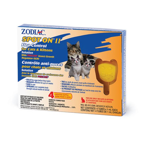 Zodiac® Spot On II Flea Control For Cats & Kittens - Flea & Tick Control - Zodiac